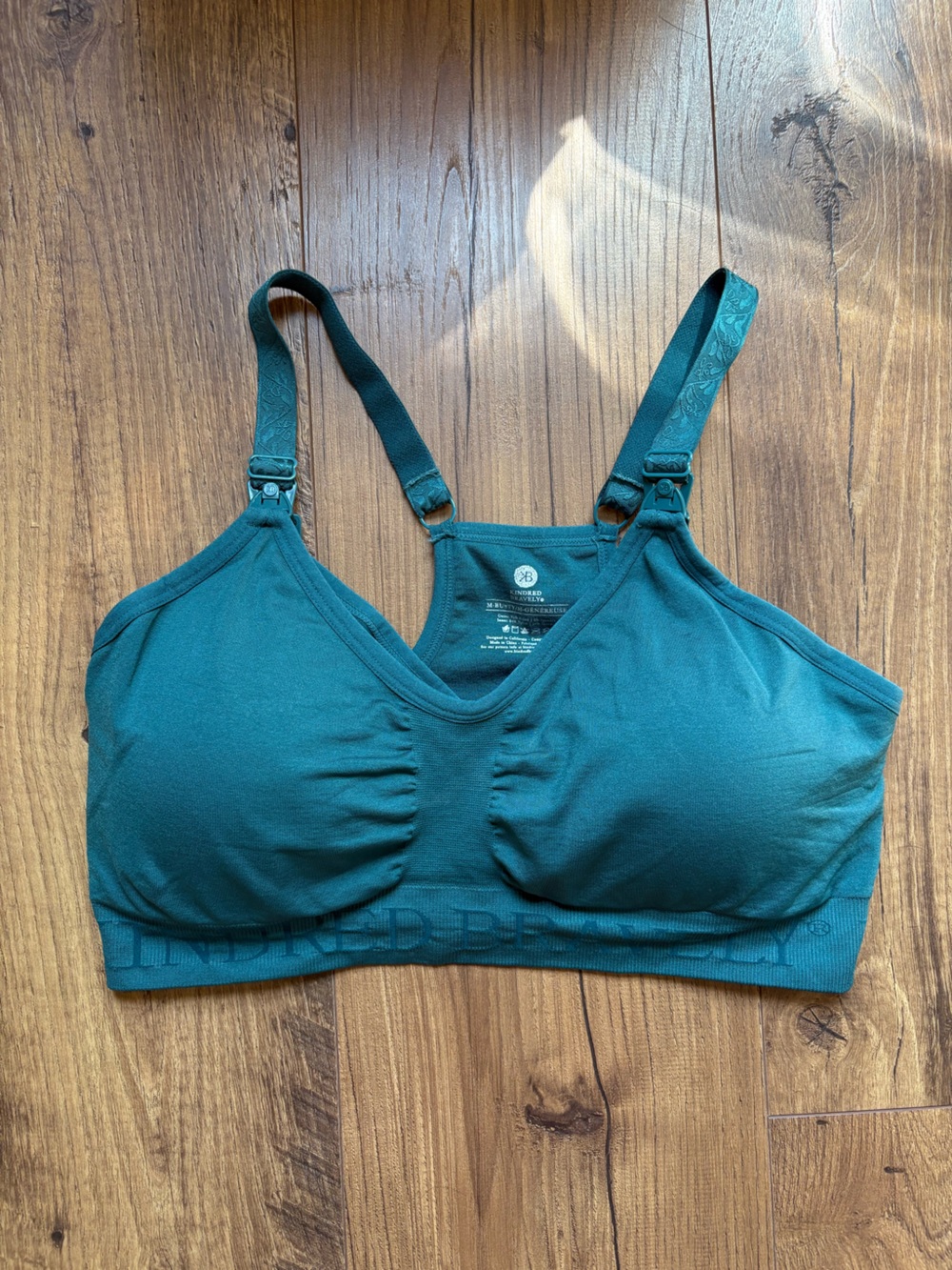 Kindred Bravely Teal Nursing & Pumping Sports Bra